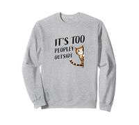 Un petit minou timide fait de petites bavardages, il y a trop de monde dehors Sweatshirt