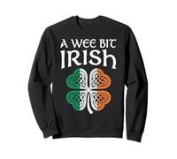 Un Petit Peu Irlandais nœud Celtique trèfle Drapeau Irlandais St Patrick Sweatshirt