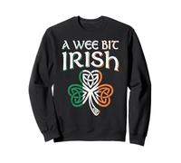 Un Petit Peu Irlandais nœud Celtique trèfle St Patrick Sweatshirt