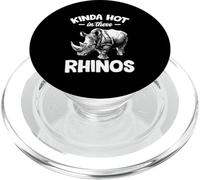 Un Peu Chaud dans Ces rhinocéros PopSockets PopGrip pour MagSafe