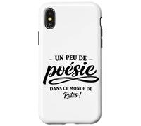 Un Peu de poésie dans ce Monde Brutal - Humour punchline Coque pour iPhone X/XS