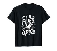 Un Pigeon drôle de théorie du Complot s'il Vole, il espionne T-Shirt Graphique avec Valeur