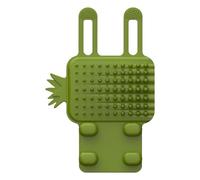 Un pinceau de massage mural à fermeture automatique pour chat - Grattoir pour le visage de chat - Pinceau de toilettage en silicone pour chat - Brosse de massage portable