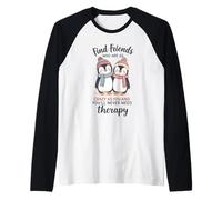 Un Pingouin Trouve des Amis Aussi Fous Que toi et tu ne Le feras jamais Manche Raglan