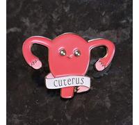Un Pins Insigne de Broche Cuterus Utérus Féminisme Endométriose Conscience Émail (35mm x 25mm)