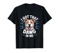 Un Pitbull drôle Qui Dit « J'Ai ce Petit Bonhomme en Moi » T-Shirt