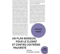 Un Plan mondial pour le climat et contre l'extrême pauvreté - Adrien Fabre - Le Bord De L'eau Eds - broché - Etude