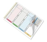 Un planificateur de 5 calories, bloc-notes, des habitudes, carnet de notes, calendrier des habitudes avec reliure en spirale pour le quotidien
