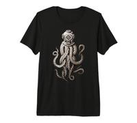 Un Plongeur, Cthulhu Octopus, libère Le Kraken T-Shirt Haut de Gamme