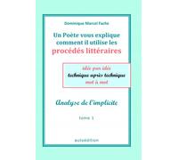 Un Poète vous explique comment il utilise les procédés littéraires idée par idée technique après technique mot à mot: Analyse de l’implicite