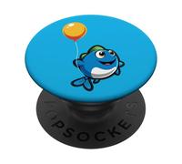 Un Poisson Mignon Vole avec Un Ballon. Poisson Volant PopSockets PopGrip Adhésif