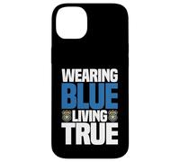 Un Policier Portant Une Vraie Application de la Loi Blue Living Coque pour iPhone 14 Plus
