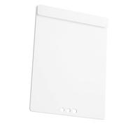 Un porte-bloc 4 avec pince large pour esquisse artistique, blanc | Tableau d'écriture en panneau dur avec large pince, maintien sécurisé de documents pour le travail ou les études