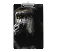 Un porte-bloc Gorilla pour adulte, pour bureau, maison, porte-bloc en acrylique A4 avec trous de suspension en acier inoxydable, porte-bloc durable pour notes, examens, partitions de musique 31,8 x