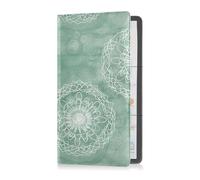 Un porte-cartes en cuir doux vert sauge pour carte d'immatriculation et d'assurance de voiture, parfait pour carte d'identité, permis de conduire, cartes d'information clés de contact