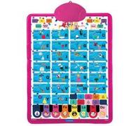 Un poster éducatif parlant bilingue FR/EN, pour apprendre l'alphabet, du vocabulaire et l'orthographe avec les Princesses Disney Bleu/Rouge G