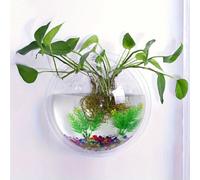 Un pot de fleurs mural créatif, mini aquarium, jardinière murale florale rétro, pot de fleurs hydroponique purificateur d'air pour paysage d'aquarium, sans perçage requis pour la décoration intérieure