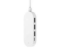 Un pour quatre hubs multiport, répartiteur de type C vers USB 3.0 pour extension de hub MacBook, convertisseur USB-C (Color : White)
