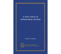 Un premier cours de calcul infinitésimal