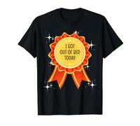 Un Prix Sarcastique pour ne Pas se Vanter est sorti du lit Aujourd'hui Sarcasme T-Shirt Graphique avec Valeur, Homme, Noir, L