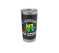 Un professeur d'art légendaire a un design de fête de retraite à la retraite Gobelet isotherme en acier inoxydable double paroi