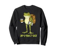 Un Professeur de Grenouille drôle va enseigner Un mème Sweatshirt
