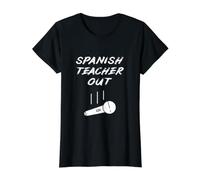 Un Professeur d'espagnol à la Retraite quitte Le Micro pour la Fin de l'année T-Shirt Graphique avec Valeur