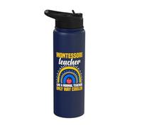 Un professeur Montessori, comme un professeur normal, est bien plus cool Stainless Steel Insulated Water Bottle