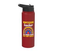 Un professeur Montessori, comme un professeur normal, est bien plus cool Stainless Steel Insulated Water Bottle