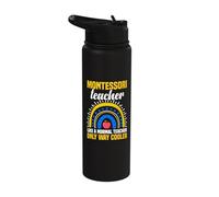 Un professeur Montessori, comme un professeur normal, est bien plus cool Stainless Steel Insulated Water Bottle