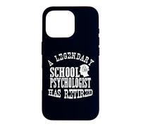 Un Psychologue Scolaire légendaire a Un éducateur à la Retraite Graphique Coque pour iPhone 16 Pro