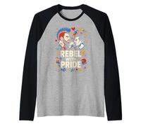 Un punk rebelle gay avec fierté Rainbow Punk Rock Manche Raglan