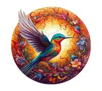 Un puzzle jigsaw au motif d'un oiseau charmant, un puzzle en bois amusant avec des fleurs et des oiseaux, pour soulager le stress, convient pour un jeu en famille. Puzzle, puzzle jigsaw, puzzle, puzzl