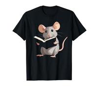 Un rat mignon est en train de lire un livre, de lire un rat T-Shirt