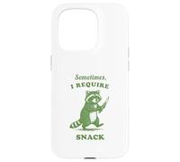 Un Raton Laveur affamé, Parfois, J'Ai Besoin d'une collation Graphique Vintage et Amusante Coque pour iPhone 15 Pro