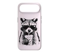 Un Raton Laveur drôle Boit du Café Glacé, été, Soleil, Café Coque pour iPhone Air