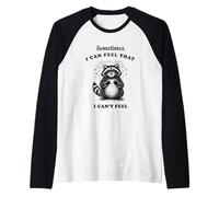 Un Raton Laveur drôle, Parfois, J'Ai l'impression Que Je ne Peux Pas me Sentir Graphique Manche Raglan