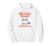 Un Raton Laveur Sarcastique ne Pose Pas de Questions stupides Sweat à Capuche