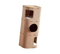 Un Refuge Confortable pour Chats D'intérieur avec des éléments d'escalade et Un Griffoir, Brun