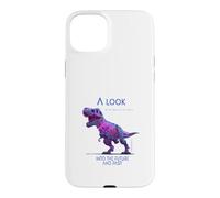 Un Regard au Futur Cyber T-Rex SciFi Dinosaure Coque pour iPhone 15 Plus