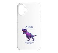Un Regard au Futur Cyber T-Rex SciFi Dinosaure Coque pour iPhone 16 Plus