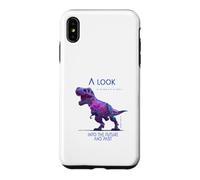 Un Regard au Futur Cyber T-Rex SciFi Dinosaure Coque pour iPhone XS Max