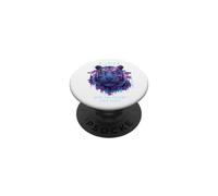 Un Regard sur Le Futur futuriste Tiger SciFi Design PopSockets PopGrip Adhésif