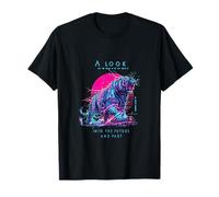 Un Regard sur Le Futur futuriste Tiger SciFi Design T-Shirt