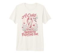 Un remède Qui Vaut la Peine de Lutter Contre Le Cancer du Sein T-Shirt Haut de Gamme