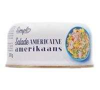 Un repas complet prêt en un instant avec la Salade de Thon Américaine SIMPL, format 260g - Lot de 4