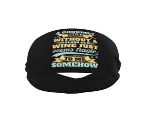 Un Repas Gastronomique sans Verre De Vin, C'est Tout Simplement Tragique À Mes Yeux. Unisexe Headband Séchage Rapide Bandeau Cheveux Élastique Bandeaux De Sport pour Cyclisme Yoga Jogging