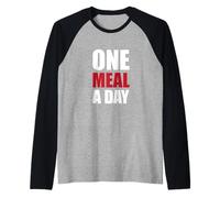 Un Repas par Jour/Amateurs de jeûne Intermittent/Fan de régime cétogène Manche Raglan
