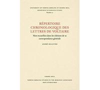Un Répertoire Chronologique De Lettres De Voltaire