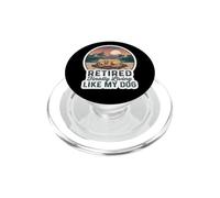 Un retraité drôle VIT Enfin comme la Retraite de Mon père Chien PopSockets PopGrip pour MagSafe